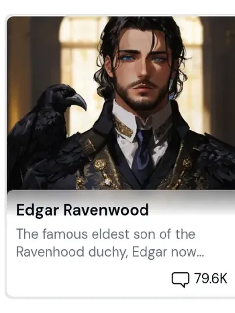 Edgar Ravenwood, AI character on Sakura.fm