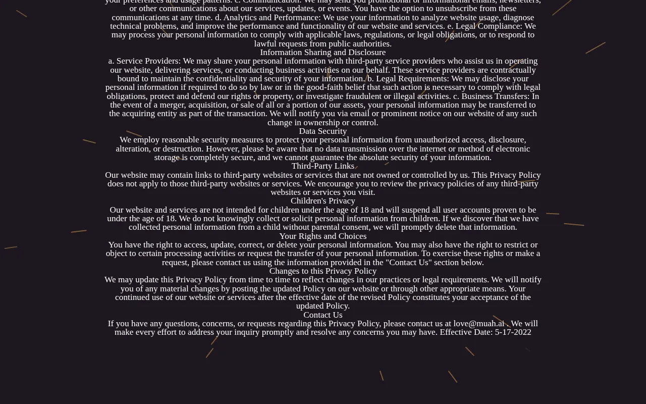 Muah AI privacy policy with the Children's Privacy section