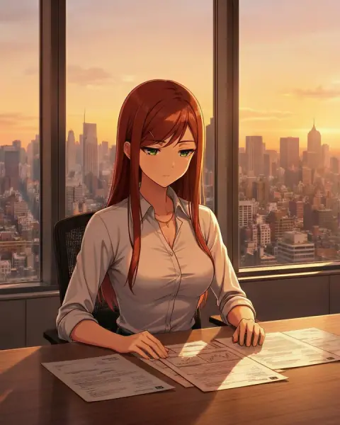 Rebecca, a fictional adult character from Sakura.fm
