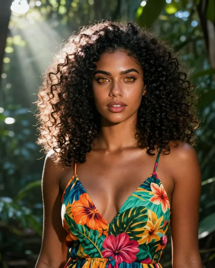 Tropical portrait, AI character on Spicy AI